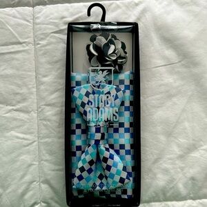 Stacy Adams Pretied Bow Tie with Pocket Square and Flower Lapel Set